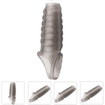Reusable Sleeves Dw8611 Girth For Men Extender Enlarger Extension Enhancer Ball Stretch Sleeve Girth Best Gift- (Black/Hlw)