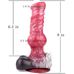 8 Inch Silicone Wolf Dog Dildo Sex Toys With Thick Knot Soft Realistic Animal Dildos Anal Plug With Multiple G Spot Adult Dildo With Suction Cup Suitable For Women Personal Hands Free