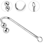Anal Beads Butt Plug Anal Hook With O Ring Prostate Massager Vaginal Stimulation Stainless Steel Anal Sex Toys Sex Bondage Sm Fetish Sex Toy For Men Women Couples