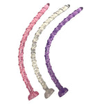 Super Long Anal Plug Dildo Liquid Silicone Anal Butt Plug With Spiral Texture Design, Ultra Soft Sex Adult Toy For Couple(Purple)