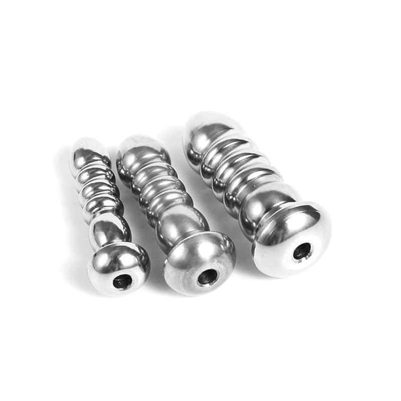 3Pcs Stainless Multi Beads Urethral Sounding Plugs For Beginne Kit Expand For For Women Men Couple Special Festivals Beginner Trainer Sm Urethral Training Set