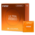 Dotted Pleasure&Ultra Thin&Ribbed Condoms, For Ultra Sensitivity, Natural Latex, Lubricated Condoms - 108 Count