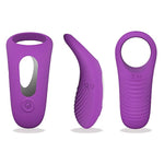 M-Angel Small Clitoral Stimulator Men'S Penis Sleeve Soft Rubber Ring Interactive Silicone Sex Products For Lovers Adult Masturbation Penis Decoration Sexual Goods Shared By Men And Women (Purple)