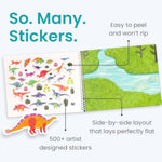 Dinosaur Coloring and Sticker Activity Book with Over 500 Stickers for Kids