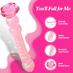 Anal Glass Dildo Anal Toys - Anal Butt Plug Anal Beads Adult Sex Toys, Borosilicate Glass Dildo Glow In The Dark, G Spot Dildo Vibrator Vagina Clitoral Stimulator Sex Toys For Men Women Couples 8''