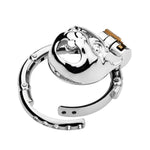 Metal Chastity Cage Male Sex Toys Rabbit Cock Cage With Belt And Multiple Ring Sizes Stainless Steel Chastity Device With Lock For Restraining A Man'S Penis Breathable Penis Cage (Adjustable)