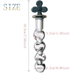 Glass Dildo Crystal Penis Glass Pleasure Wand Female Masturbator Sex Toy,Novelties Glass Dildo Crystal Penis Glass Wand G-Spot Stimulation Female Masturbator For Women And Couples(Style 3)