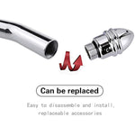 Cleaner Metal Shower Cleaner 3 Heads Aluminum Cleaner Cleansing Colonic Douche System Cleaner(Silver)