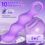 G Spot Vibrator Sex Toys - Prostate Massager Anal Vibrator with 10 Wave Modes, Triple Motor Stimulation Clitoral Butt Plug Nipple Toys,Rechargeable Adult Toys for Men Couples