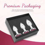 Buzz Bum 3-Piece Pink Anal Butt Blug Sex Set – Perfect For Beginners And Advanced Users | Premium Analtoys For Training And Stimulation