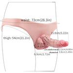 Unique Liquid Silicone Made Soft Hollow Sleeve Dildo Panties Wearable Dildo Strap On Lifelike Realistic Medium Size For The Couple