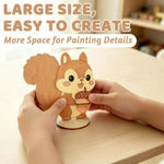 8 Pack Wooden Animal Painting Crafts for Kids Ages 4-8, Perfect for Party Favors and Class Rewards