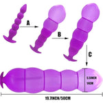 G Spot Anal Dildo Silicone Inflatable Butt Plug, Sex Toys With Quick Release Valve Stretch For Women Men Plug Anal Purple Style A