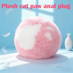 Furry Bunny Tail Plug Metal Anal Plug Tail Buttplug for Couples Beginners