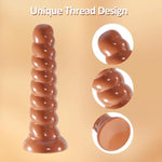 13.86 Inch Huge Anal Plug,Threaded Design Large Butt Plug Dildo Anal Cone With Strong Suction Cup For G Spot Stimulation Prostate Massager Anal Stretcher Adult Sex Toys For Women And Men