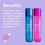 Yours + Mine Couples Lubricant, Tingling & Warming Sensation, 2 X 1.5 Fl Oz (44 Ml), Total 3.0 Fl Oz