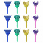 12 Pack Kids Sponge Paint Brushes EVA Pattern Foam Art Tools for Painting Kits