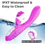 2In1 G Spot Thrusting Sex Toys With 9 Rotating & 9 Vibrating Modes, Body-Safe Silicone Vibrator Rabbit For Women And Couple, Waterproof Realistic Dildo For Anal Stimulation (M)