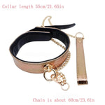 Bdsm Kit Bondage Set Sex Restraints Spanking Handcuffs Footcuffs Collar Leather Adult Games Male And Female Sexy Toys