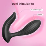 Vibrating Butt Plug Prostate Massager Sex Novelties P Spot Male Vibrator App Remote Control Dildo Vibrator With 9 Vibrating Frequency 3-In-1 G Spot Clitoral Stimulator For Women Men Couples (Black)