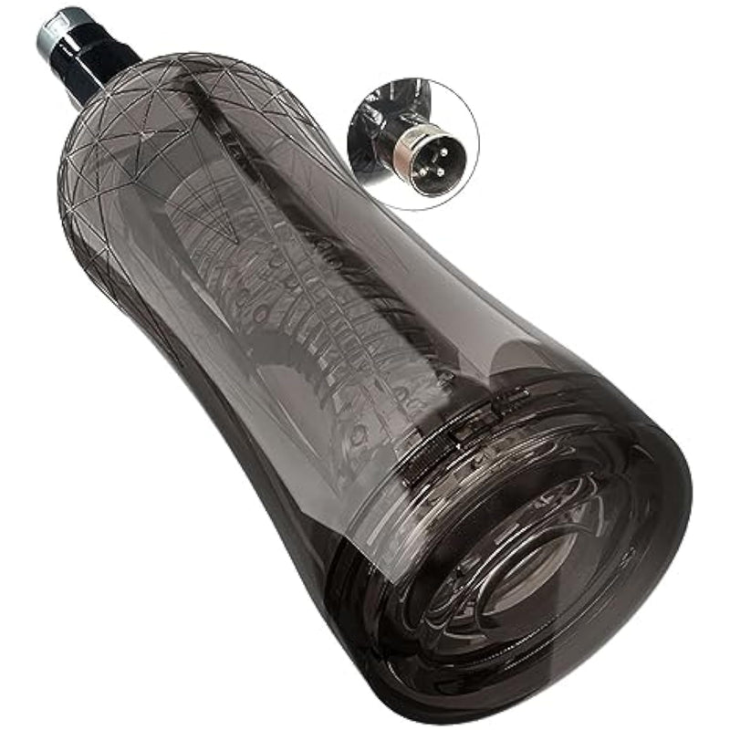 Male Masturbators With 3Xlr Connector For Sex Machine Automatic Thrusting Cup Stimulation Sucking Toys Pocket Pussy Penis Stroker Male Adult Sex Toys(A)