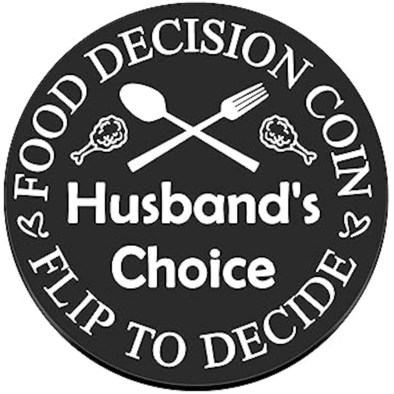 Husband Wife Gift Food Decision Coin Gift Valentines Day Anniversary Birthday Gift For Couple Women Men Gift For Couple Husband Wife To Be Wedding Gifts For Groom Bride Double-Sided