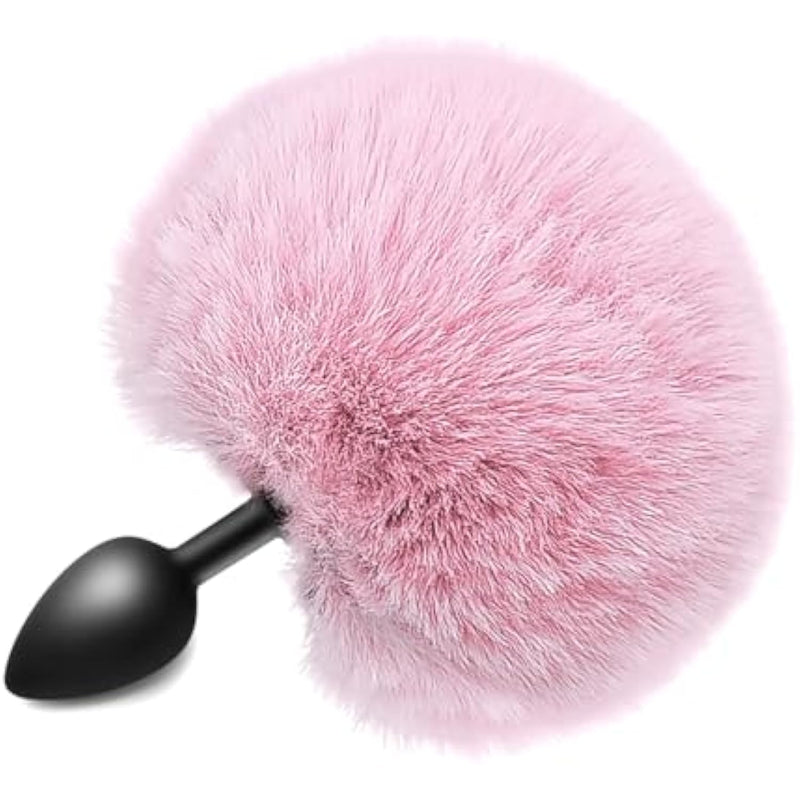 Rabbit Tail Anal Plug,Silicone Butt Plug,Anal Sex Toys For Men,Women And Beginners,Plug Anal For Couples,Butt Plugs For Cospaly (Small Pink), Purple