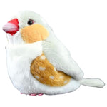 Zebra Finch Plush Stuffed Animal - Realistic Bird Toy With Lifelike Details For Collectors And Nature Lovers