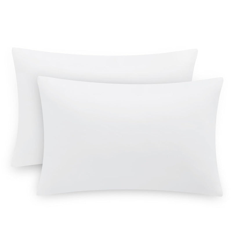 Queen Size Pillow Cases Set Of 2 - White Queen Pillowcase 2 Pack With Envelope