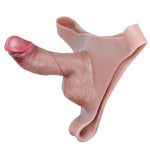 Elastic Universal Size Wearable Dildo Pantie Lifelike Realistic Dildo Strap On Penis Sleeve For Men Male Sex Toy For Couple
