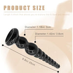 Anal Plug,Butt Plug,Anal Beads,Anal Toys,Anal Sex Toys For Men,Women,Sex Toy For Vagina,Long Butt Plugs,Anal Training For Anal Trainer,Anal Bead For Couples,G Spot Beads Toy, Black