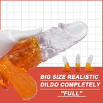 10.23 Inch Clear Thick Dildos Sex Toy-Realistic G-spot Dildo with Suction Cup for Hand-Free Play, Huge Monster Penis, Big Dildo Adult Sex Toys for Women Men and Couples, Transparent