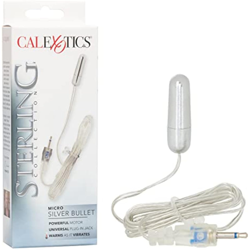 Sterling Collection - Wired Micro Bullet Vibrator-Remote Control Sex Toys For Couples, - Adult Egg Massager - 1.2 Inch