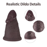 4.6 Inch Diameter Extra Wide Huge Dildo, 9.44 Inch Thick Realistic Short Dildos With Suction Cup, Silicone Large Butt Plug For P-Spot Stimulation, Xxxl Giant Fat Dildo For Experienced Players