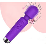 Vibrator Wand Rechargeable, Clitoral Stimulator G Spot Vibrators With 20 Patterns & 8 Speeds, Personal Cordless Wand Massager, Quiet & Waterproof Adult Sex Toys For Couples Women Pleasure Tools (A)