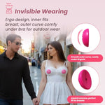 Nipple Sex Toys - Clamp-Sucker Combo, Nipple Vibrator Lightweight Wearable Vibrating Nipple Clamps, Remote Control Vibrators, Bdsm Couples & Women Sex Toy, Female Pleasure Adult Toys