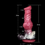 Multi Color Optional Size Artificial Dog Wolf Dildo Silicone Made With Big Knot Knotty Suction (S)