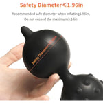 Anal Plug Silicone Inflatable Butt Plugs With Spikes, Steel Ball And Pump Adult Triple Beads Anal Sex Toy With Double Ring Large Anal Trainer Sexual Stimulation Devices For Mens (Triple Beads)