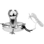 Metal Electric Shock Anal Plug Anal Expander Stainless Steel Adjustable Butt Massage Plug Electric Shock Set