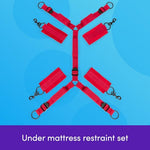 Bondage Boutique Under the Bed Retraints for Couples Sex, Red