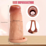 Silicone Realistic Penis Cuffs Realistic Penis Sleeve Penis Extender For Penis Enlargement And Time Prolongation Sex Toys For Men Extreme Sex Toyset Men Couples Enlarge Prolong