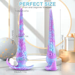 Long Dildo Huge Anal Plug 13.78 Inch Anal Adult Toy, Monster Fantasy Knot Dildos Bringing Deep Pleasure Soft Liquid Silicone Butt Plug G-Spot Stimulation And Prostate Orgasm Sex Toy For Men And Women