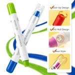 12 Colors Twist Crayons Set for Toddlers and Kids, Washable and Non-Toxic