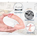 Realistic Dildo, Sex Toys For Beginners, Anal Plug For Women, Lesbians, Men, Gay And Couple (4" Flesh)