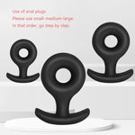 3Pcs Anal Plug Training Sets With Narrow Flared Base Soft Silicone Butt Plugs Small Trainer Sex Toys For Men, Women And Couples