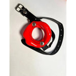 Opening O Ring Mouth Gag Soft Silicone Red Lips Shaped Adjustable Muzzle Gag Pu Leather Strap On Bdsm Sex Toy Harness Restraints Gear Fetish Adult Oral Game