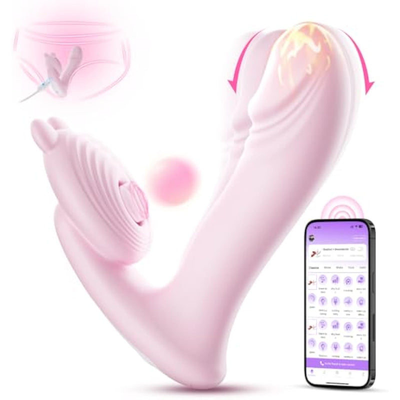 3 In 1 G Spot Vibrator, Wearable Remote Control Vibrator With App Sex Toys, 8+3 Vibrations And 3 Speeds Adult Toys, Dual Motor And Magnetic Charging Long Distance Vibrater For Women, Couples