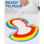 8 Colors Large Bulk Acrylic Pour Paint Set (69oz, 2040ml) Premixed for Art Projects