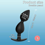 2 Pcs Anal Plug Set Anal Trainer Eingebaute Stahlkugel,Silicone Butt Plug Set For Beginners Anal Dildo Training Kit Sex Toys For Man, Women And Couple With Flared Base Prostate Toys