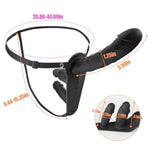 Remote Control Strap On Harness Vibrating Dildo With 10 Vibration Modes And 3 Realistic Dildos For Anal Vaginal G-Spot Stimulation Adult Sex Toys For Women Lesbian Masturbation